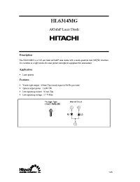 Datasheet HL6314MG manufacturer Hitachi