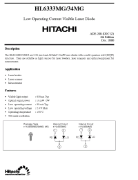 Datasheet HL6333MG manufacturer Hitachi