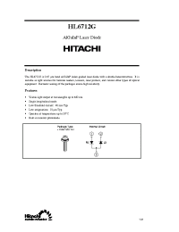 Datasheet HL6712G manufacturer Hitachi