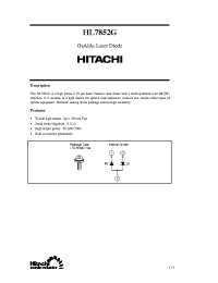 Datasheet HL7852G manufacturer Hitachi