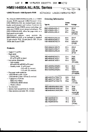 Datasheet HM514400A manufacturer Hitachi