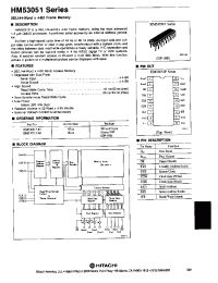 Datasheet HM53051 manufacturer Hitachi