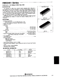 Datasheet HM53461P-12 manufacturer Hitachi