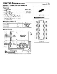 Datasheet HM6709 manufacturer Hitachi