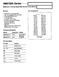 Datasheet HM6709A manufacturer Hitachi