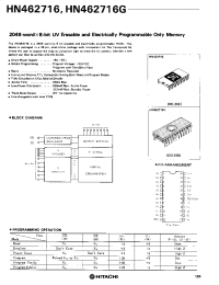 Datasheet HN2716 manufacturer Hitachi