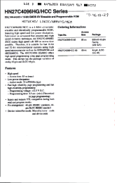 Datasheet HN27C4096HG-85 manufacturer Hitachi