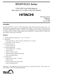 Datasheet HN29V51211 manufacturer Hitachi
