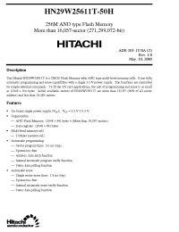 Datasheet HN29W25611T manufacturer Hitachi