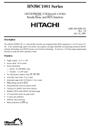 Datasheet HN58C1001 manufacturer Hitachi