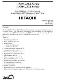Datasheet HN58C256A manufacturer Hitachi