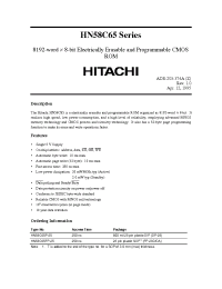 Datasheet HN58C65 manufacturer Hitachi