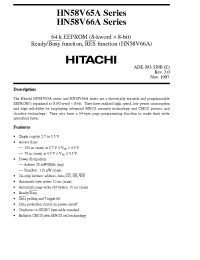 Datasheet HN58V65A manufacturer Hitachi