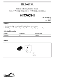 Datasheet HRB0103A manufacturer Hitachi