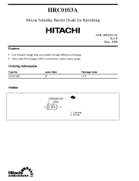 Datasheet HRC0103 manufacturer Hitachi