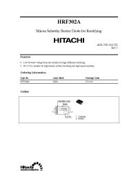 Datasheet HRF302A manufacturer Hitachi