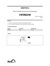 Datasheet HRF503A manufacturer Hitachi