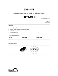 Datasheet HSB88WS manufacturer Hitachi