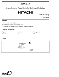 Datasheet HSC119 manufacturer Hitachi