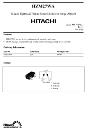 Datasheet HZM27WA manufacturer Hitachi