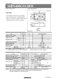 Datasheet MBN400GR12BW manufacturer Hitachi