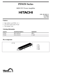 Datasheet PF0032 manufacturer Hitachi