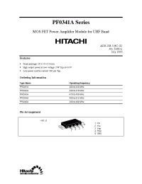 Datasheet PF0341A manufacturer Hitachi