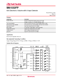 Datasheet REJ03F0041_M61532FP manufacturer Hitachi
