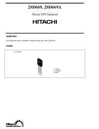 Datasheet SD669 manufacturer Hitachi