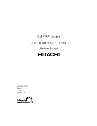 Datasheet SH7708S manufacturer Hitachi