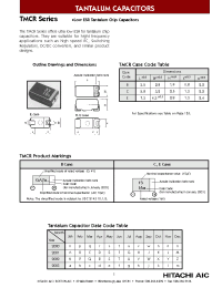 Datasheet TMCRB1A106MTR manufacturer Hitachi