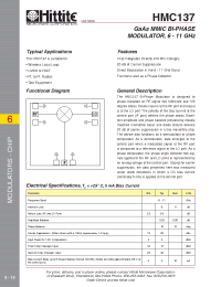 Datasheet HMC137 manufacturer Hittite