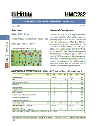 Datasheet HMC282 manufacturer Hittite