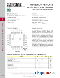 Datasheet HMC575LP4 manufacturer Hittite