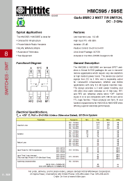 Datasheet HMC595 manufacturer Hittite