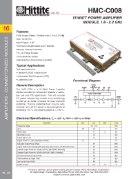 Datasheet HMC-C008 manufacturer Hittite