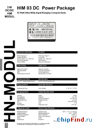 Datasheet HIM034815D manufacturer HN Electronic