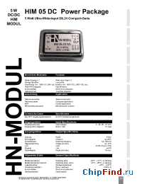 Datasheet HIM052405D manufacturer HN Electronic