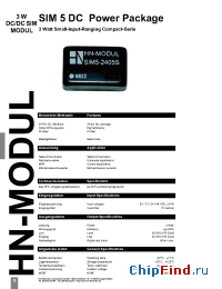 Datasheet SIM5-1212D manufacturer HN Electronic