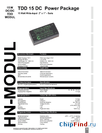 Datasheet TDD152405S manufacturer HN Electronic