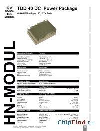 Datasheet TDD404803S manufacturer HN Electronic