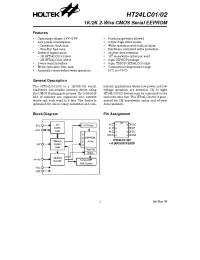 Datasheet 24LC02 manufacturer Holtek