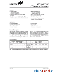 Datasheet HT12B manufacturer Holtek