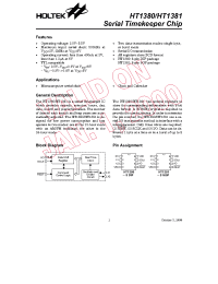 Datasheet HT1381 manufacturer Holtek