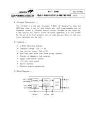 Datasheet HT-2050 manufacturer Holtek