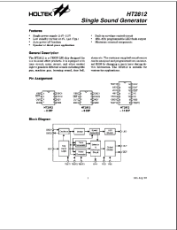 Datasheet HT2812E manufacturer Holtek