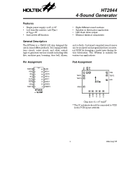 Datasheet HT2844 manufacturer Holtek