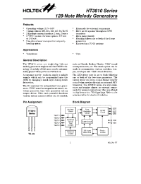 Datasheet HT3810B manufacturer Holtek