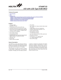 Datasheet HT46R71D manufacturer Holtek