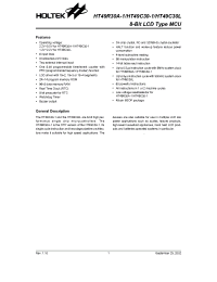 Datasheet HT49C30-1 manufacturer Holtek